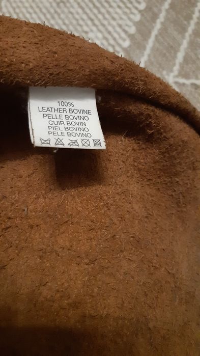 Torebka skórzana jasny rudy brąz