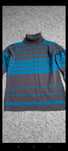 Golf XL paski szaro niebieski L