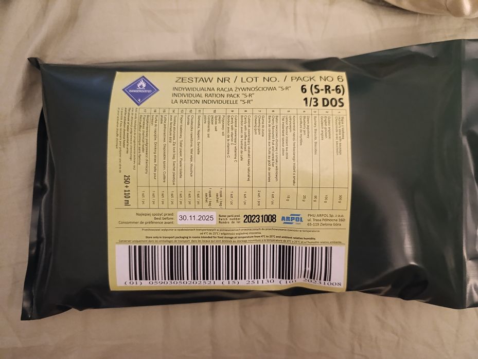 Racja żywnościowa sr6