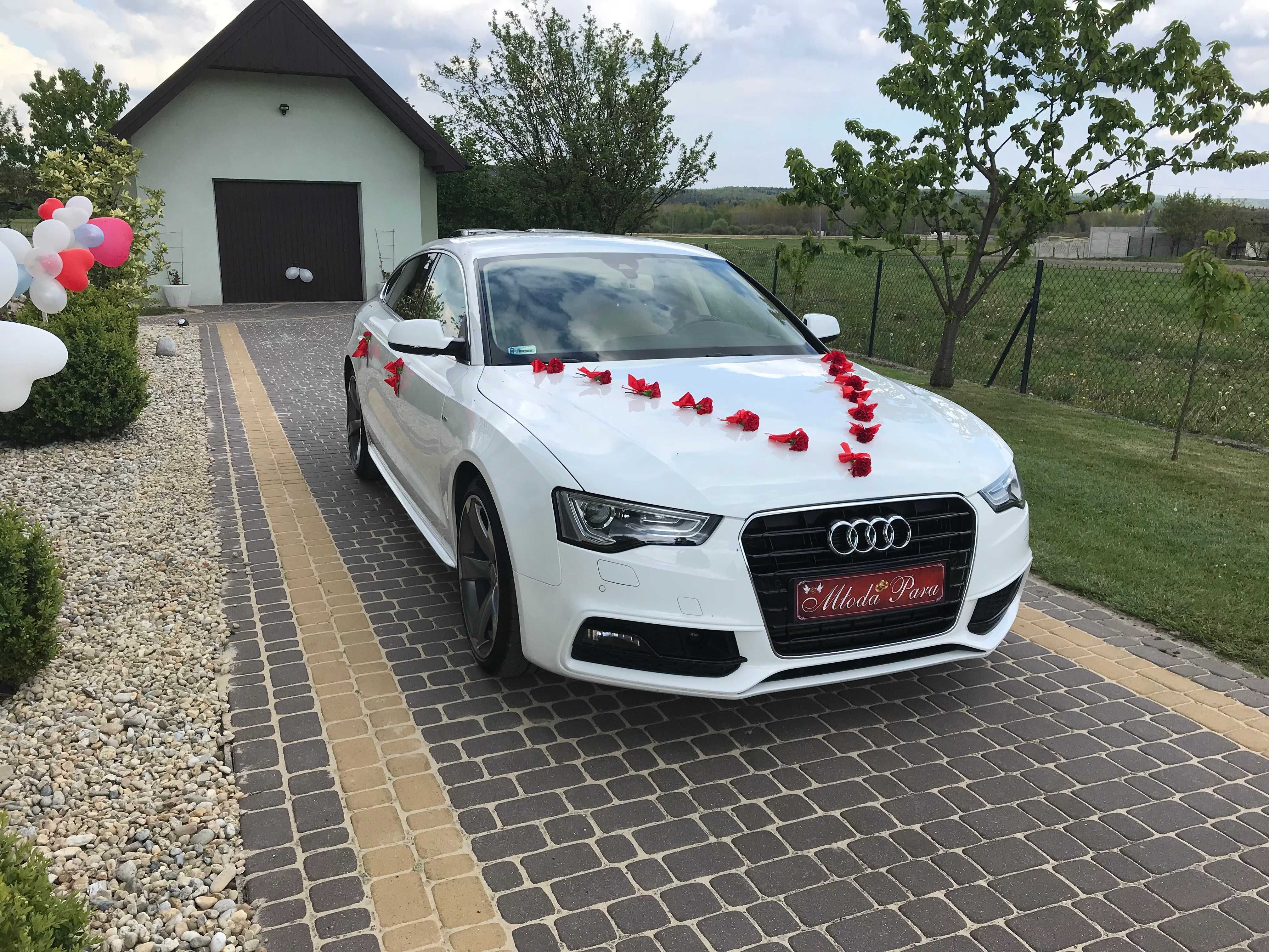 auto do ślubu Audi A5 S-line samochód na wesele