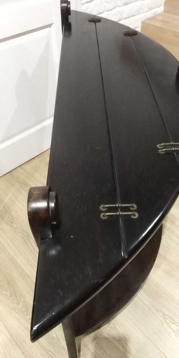 Konsola drewniana Vinotti półokrągła