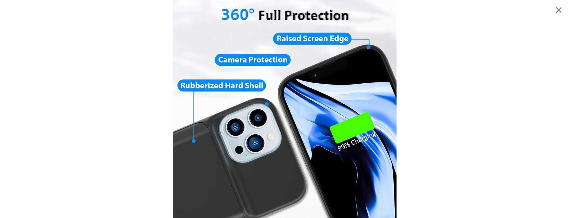 Etui z wbudowaną baterią do iPhone 13 Pro 6000mAh etui na baterie