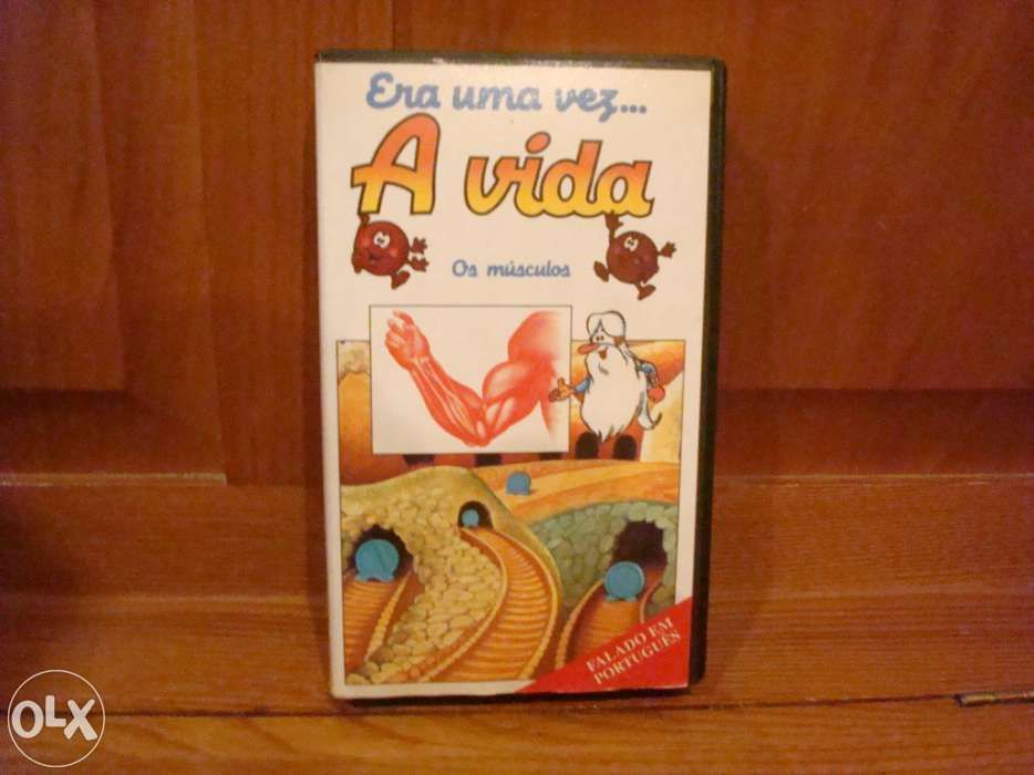 Cassete de video VHS: Era uma vez... A vida - Os músculos