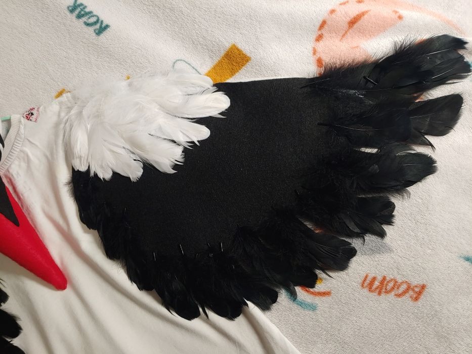 Дитячий костюм пташки "Лелека" / Аист / маска / наголовник