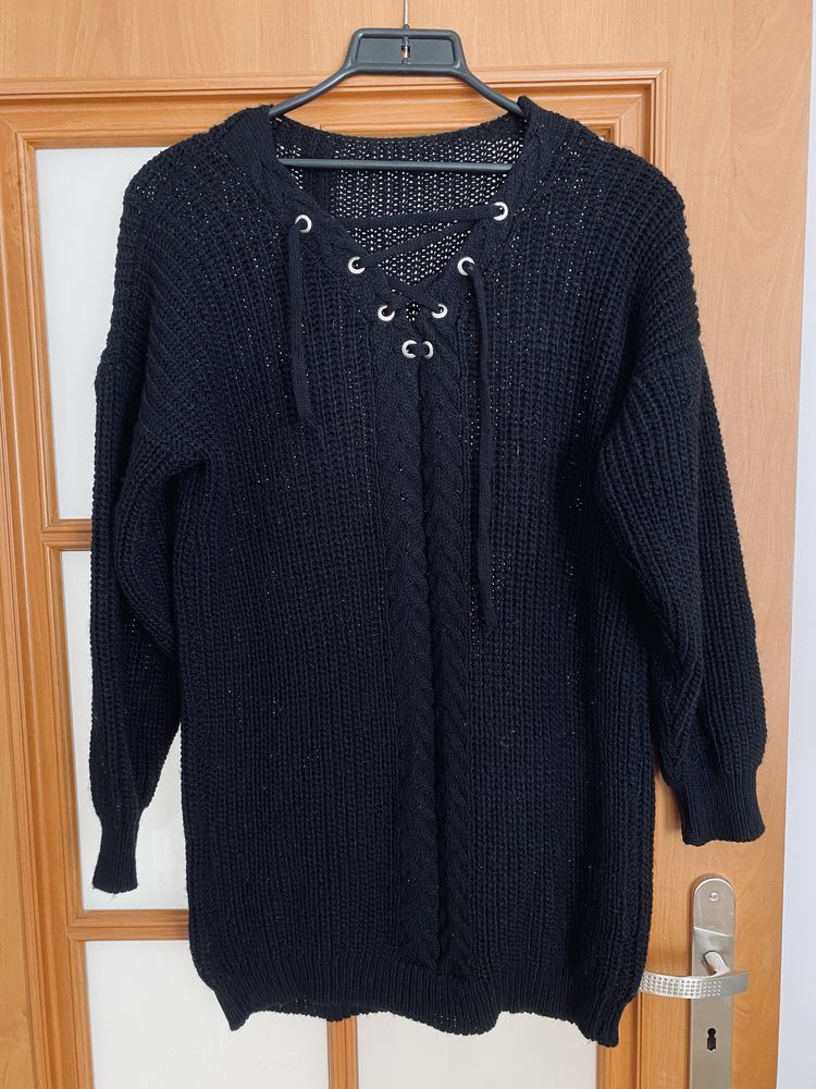 Damski czarny sweter