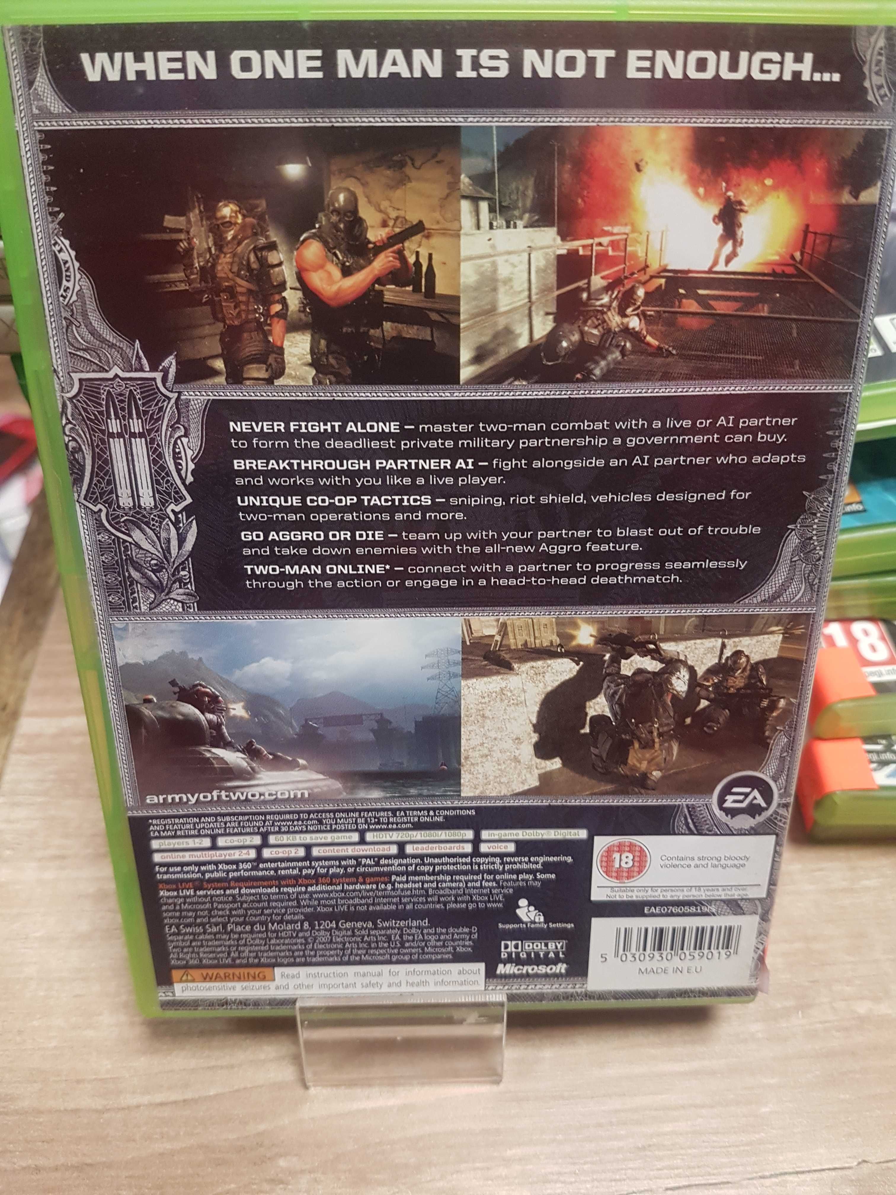 Army of Two XBOX 360, Sklep Wysyłka Wymiana