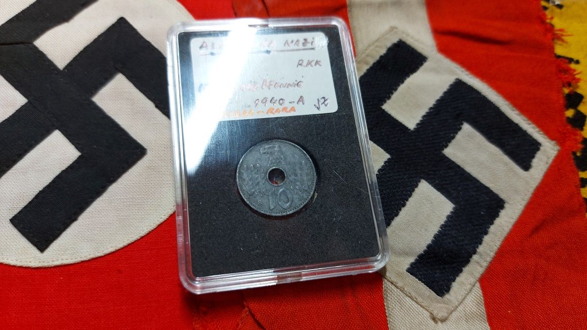 PROMOÇÃO--10 pfennig ESCASSA REICHSKREDITKASSEN Alemanha nazi-suástica