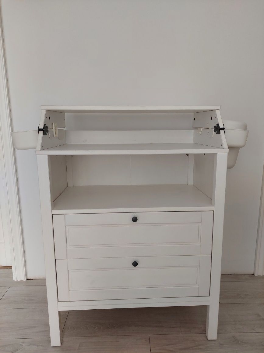 Przewijak komoda SUNDVIK Ikea + kosze
