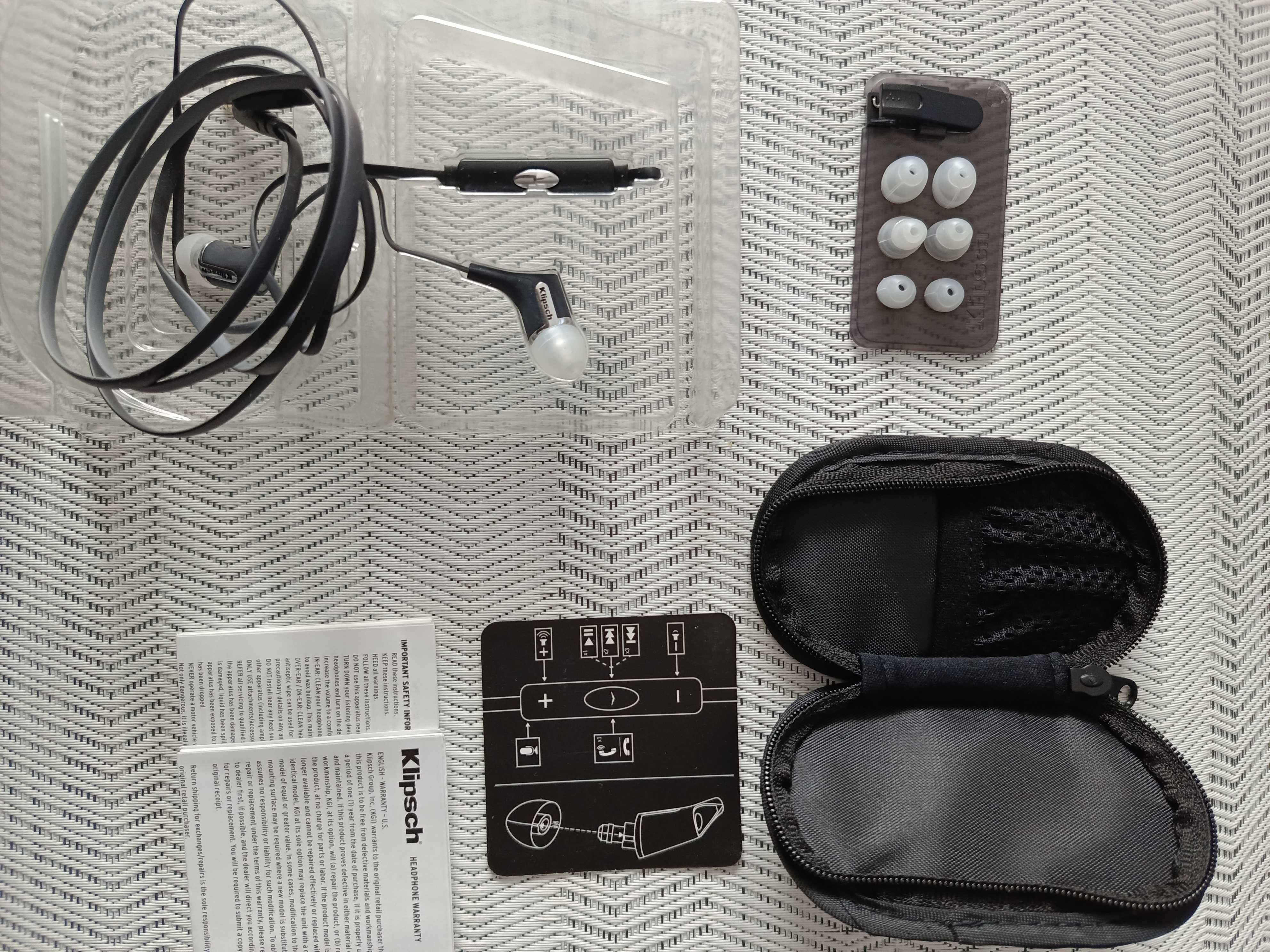 Słuchawki Klipsch R6i – Dokanałowe z Mikrofonem (krótko używane)