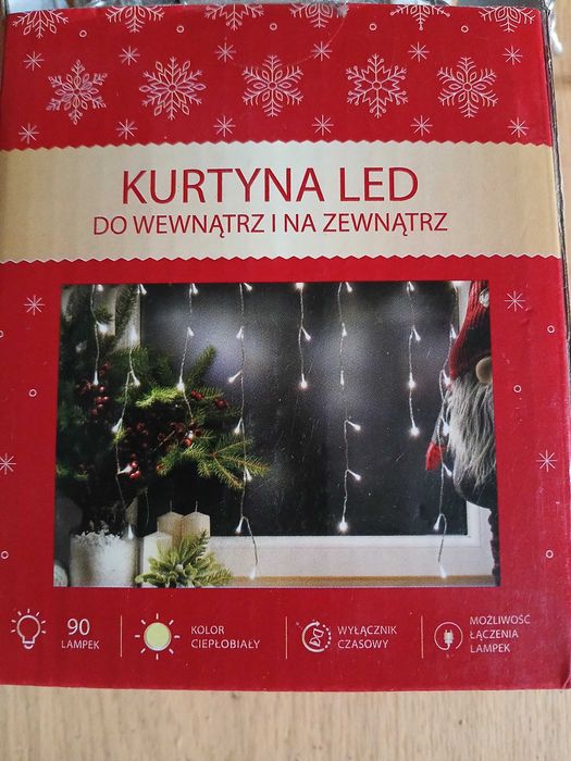 Kurtyna Led Do Wewnątrz i na Zewnątrz