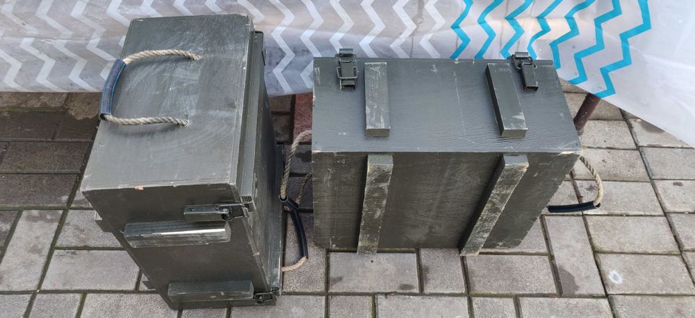 Деревянный армейский военный ящик, сундук