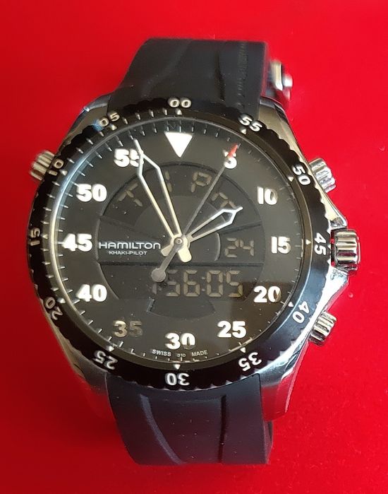 Hamilton KHAKI Aviation Flight Timer Air Zermatt