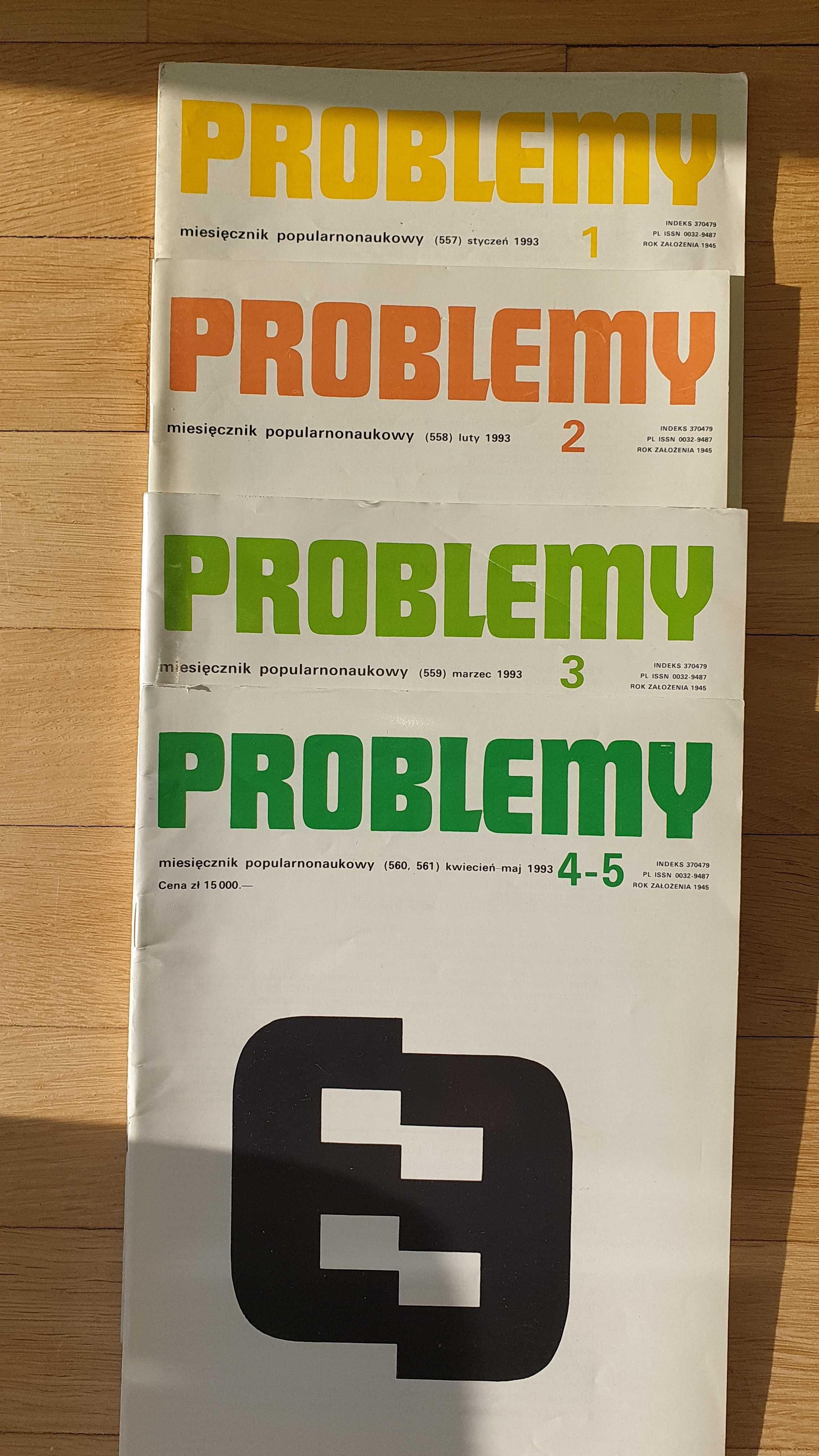 Pismo PROBLEMY (z lat od 1988 do 1993) 40 sztuk