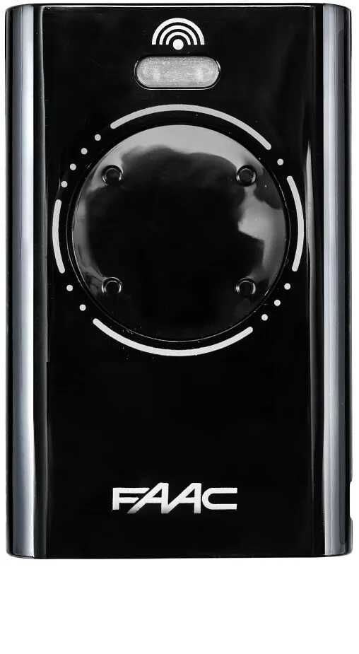Comando Garagem Transmisor 4 Canais FAAC XT4 868 SLH LR Preto