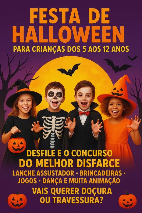 Festa para crianças Halloween