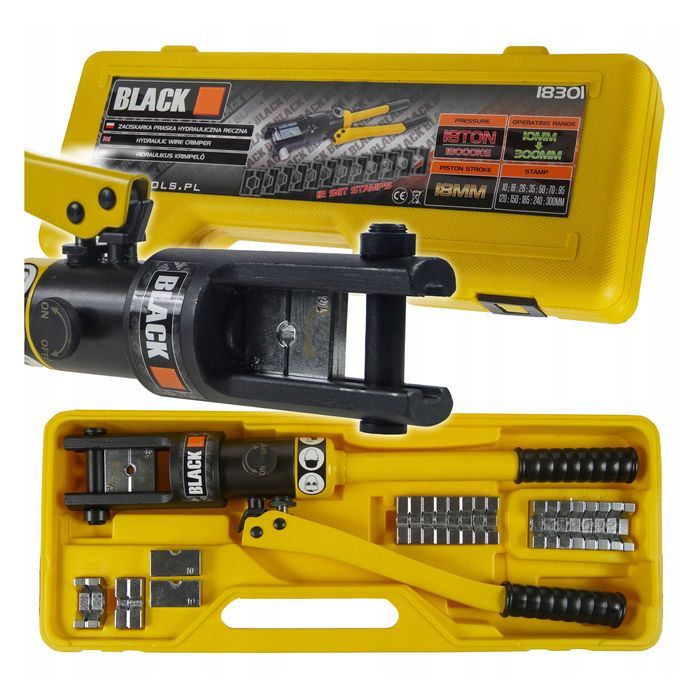 Zaciskarka Praska Do Kabli Hydrauliczna Zestaw 18T