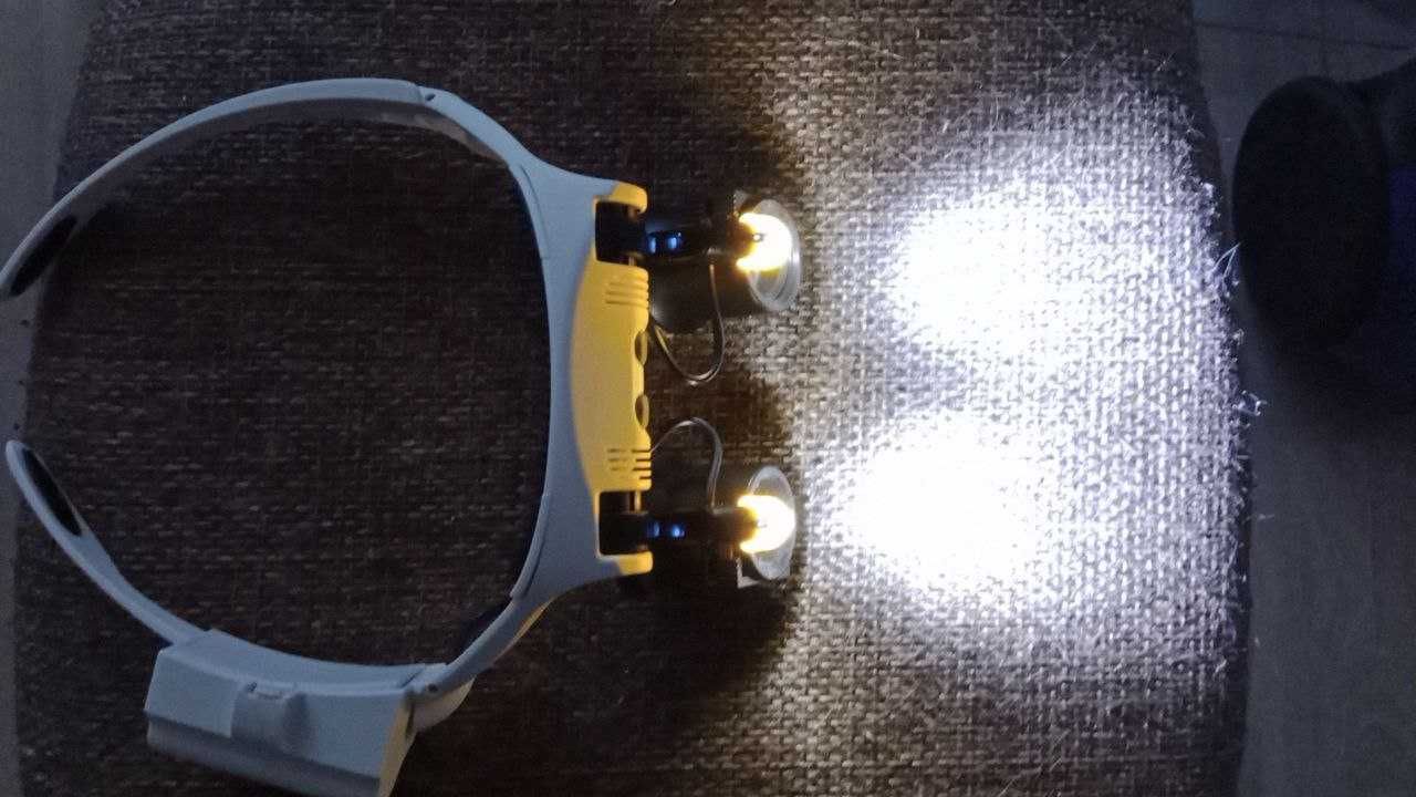 Окуляри-лупи збільшення від 3X до 25X (14 лінз) з Led-підсвіткою