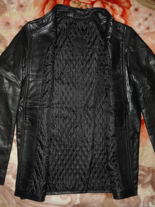 Новая стильная кожаная куртка (48 р. Leather натуральная кожа лайка)