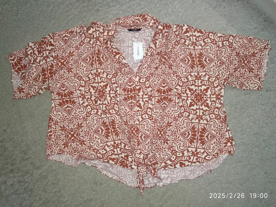 Топ-майка бархатная 16р-р Next рубашки 14,16,22