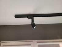 Lampa reflektor led 3 sztuki + szyna 2m czarny