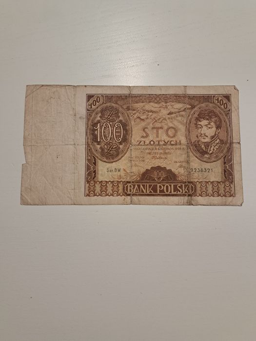 100 zł 1934r z drzewem