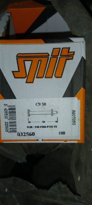 SPIT 032560 C9 50 - Gwoździe kołki pojedyncze C9 - Podłoża betonowe