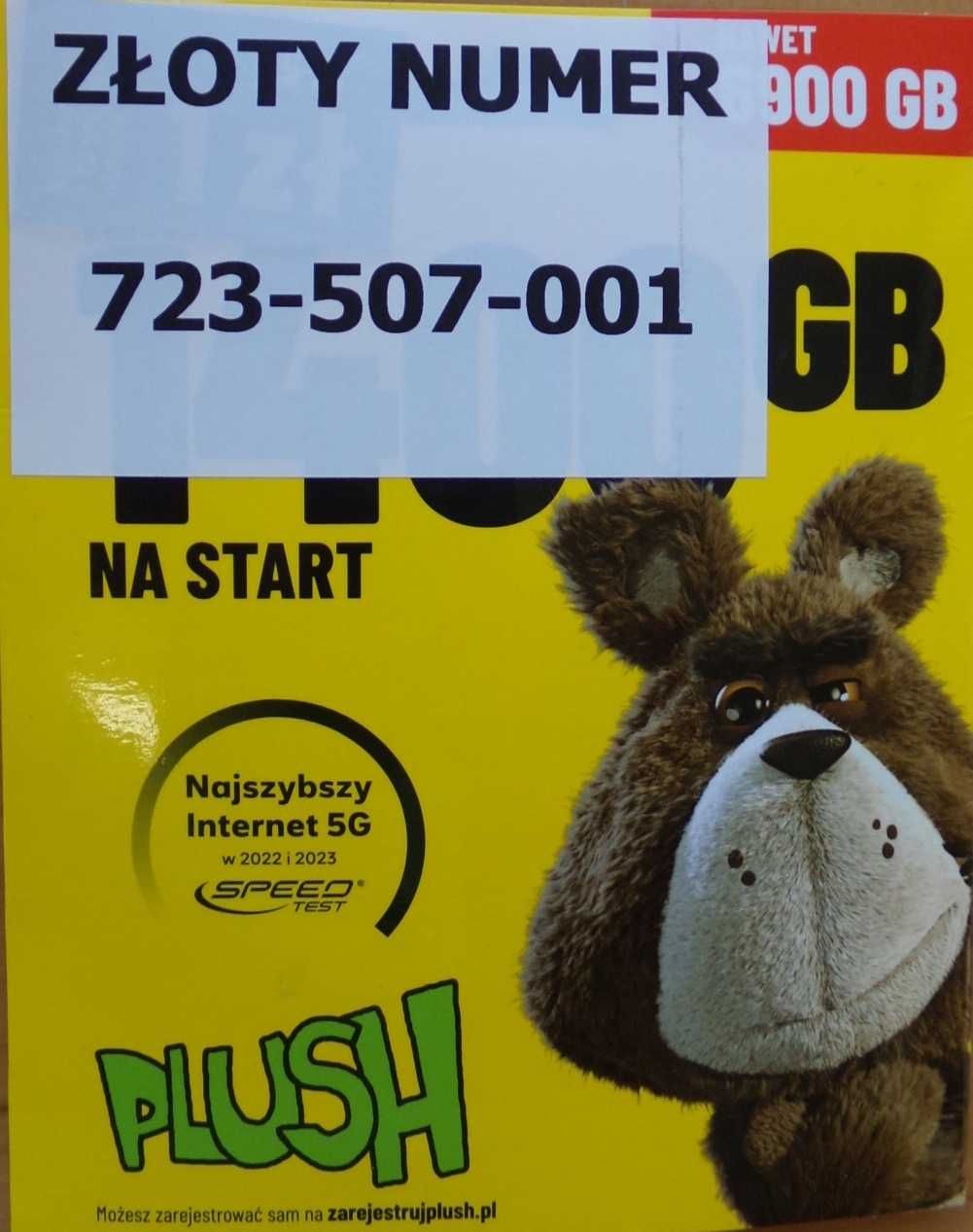 Łatwy numer, złoty numer starter Plush
