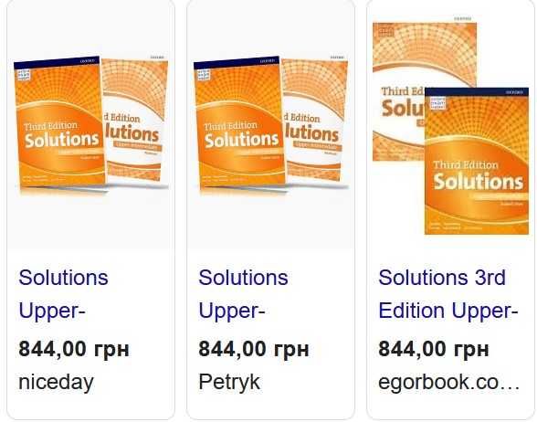 Third Edition Solutions
Upper- Intermediate
Workbook, Student`s Book