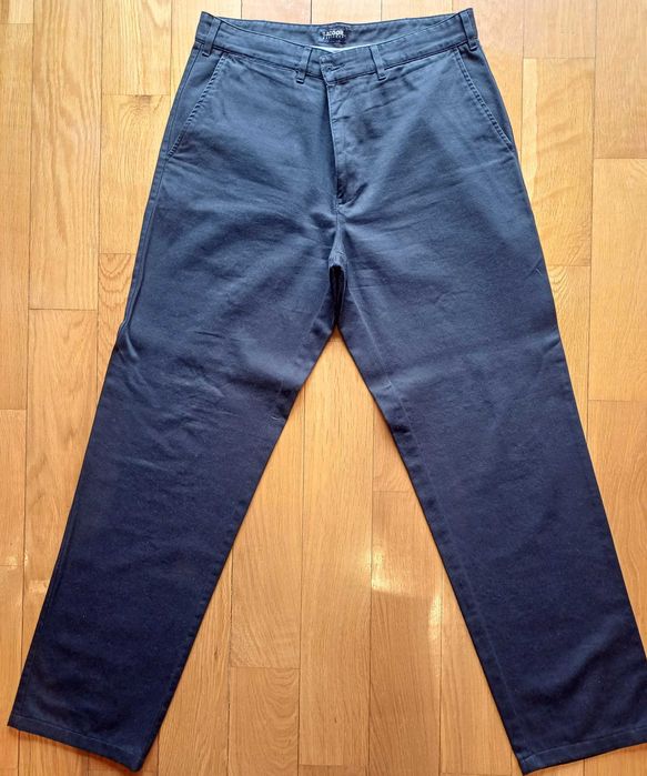 Calças chino Sacoor azul escuro nunca usadas