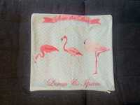 Poszewka na poduszkę flamingi różowe