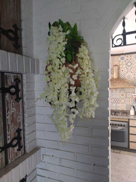 Wisteria glicynia sztuczna girlanda kwiatowa dekoracja 12 sztuk