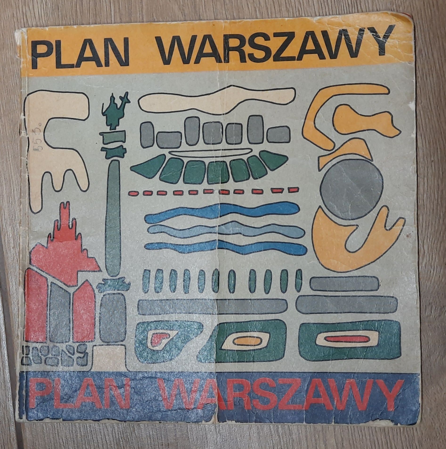 Plan Warszawy 1970 unikat