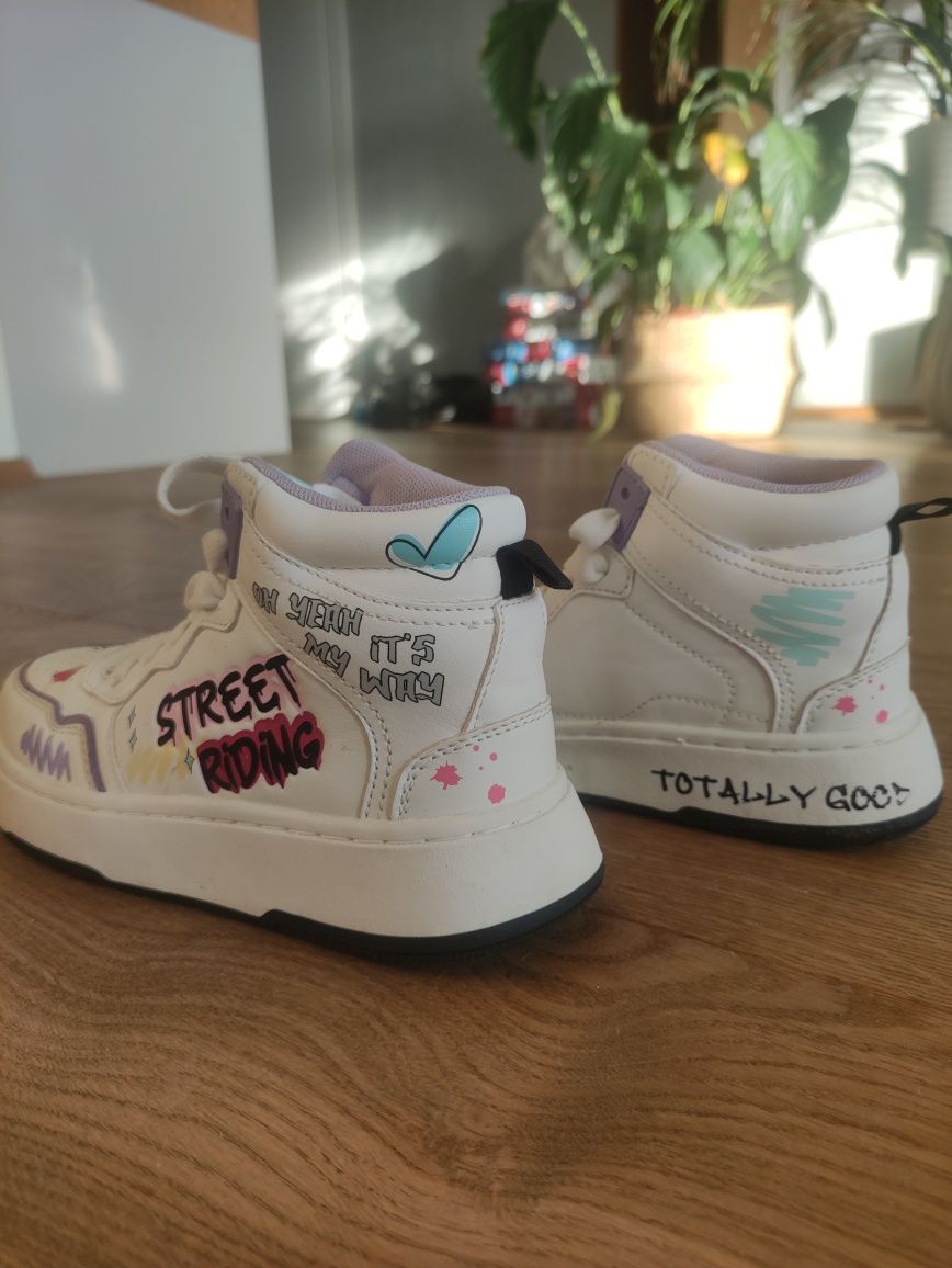 Sneakersy jak nowe, super modne,  hipsterskie