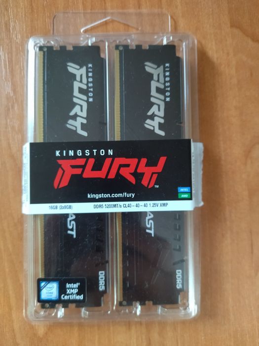 DDR 5 5200mhz 16gb Kingston fury