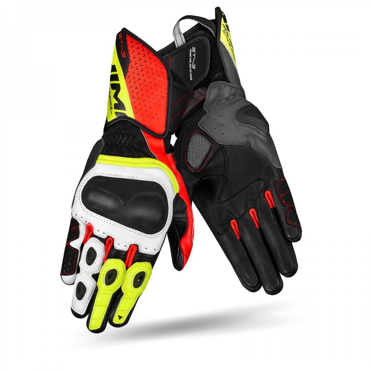 Rękawice motocyklowe męskie sportowe SHIMA ST-3 MEN FLUO