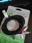 kabel audio stereo Jack/2xChinch/RCA 2metry nylonowy oplot