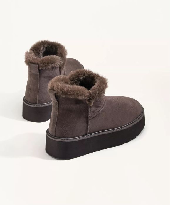 Oysho натуральная замша ботинки ugg на платформе