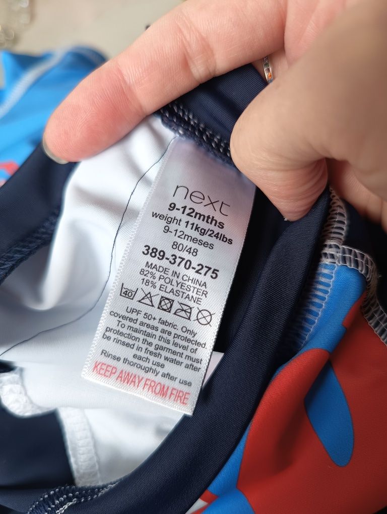 Strój kąpielowy z uv upf50 na 80 next, chroniący przed słońcem