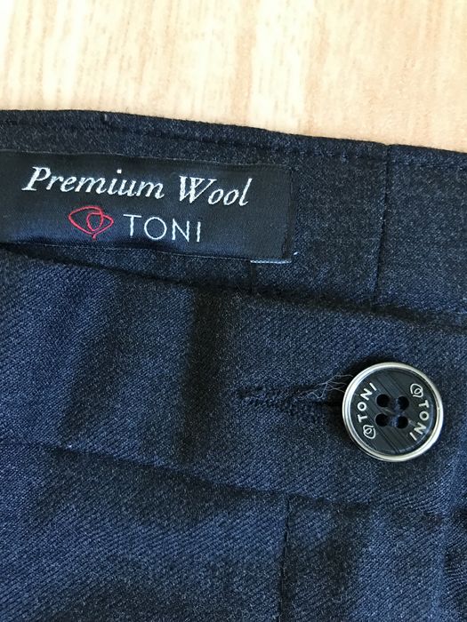 Нові жін вовна брендові брюки розм XL наш 54-56 тонка костюмна шерсть