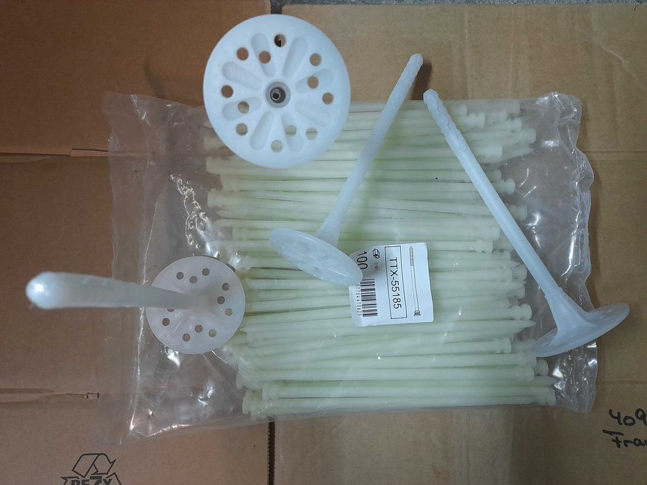 Kołki do styropianu z trzpieniem plastikowym TTX 18,5cm 400 sztuk