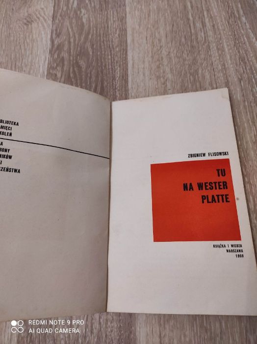 Książka Tu na Westerplatte 1968r.