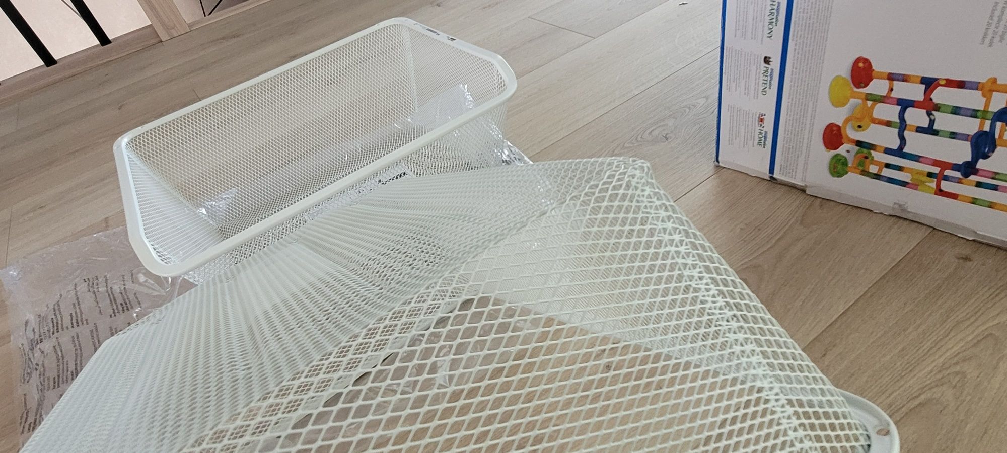 2 kosze druciane Komplement 50 na 35 cm lekko uszkodzone