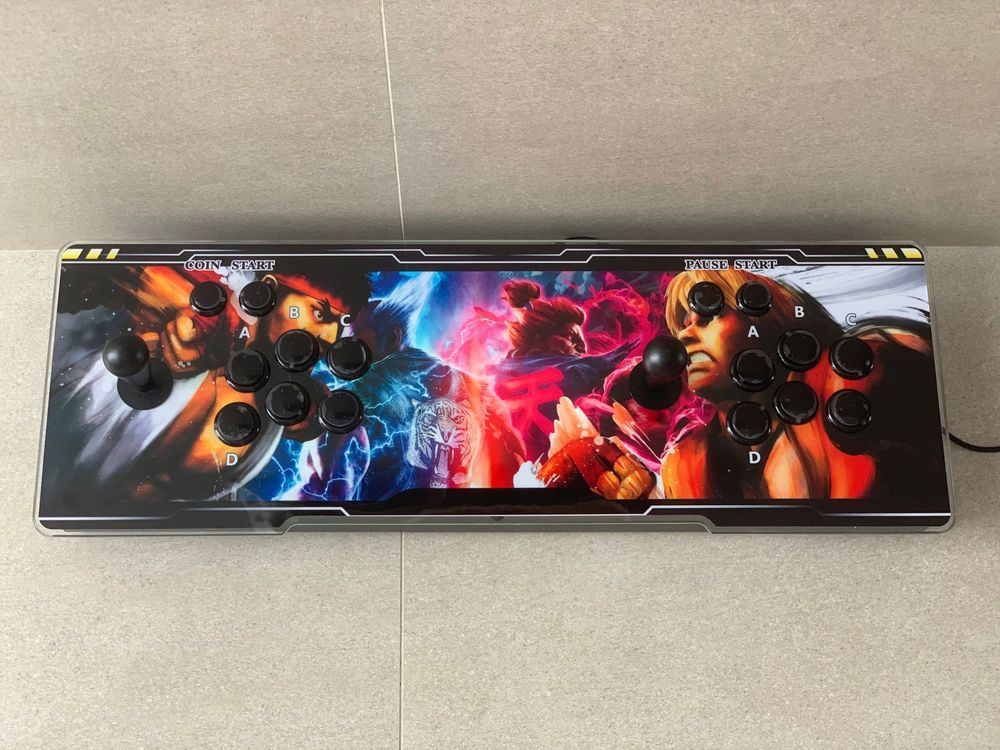 Pandora box retroiluminada 4 jogadores com coluna e 26800 jogos