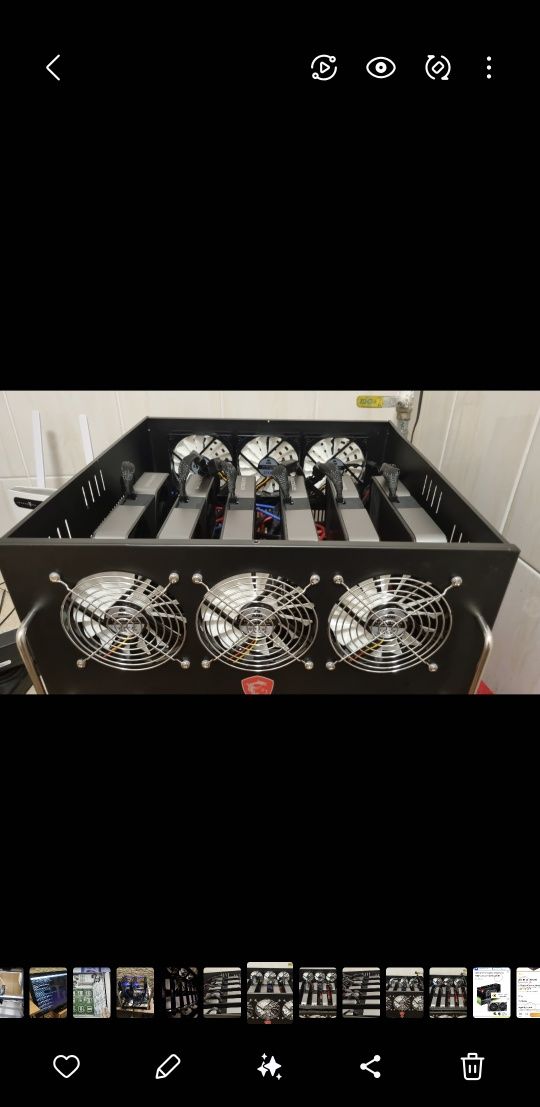 Koparka kryptowalut 6x rtx 3070 founder edition. Skrzynia serwerowa