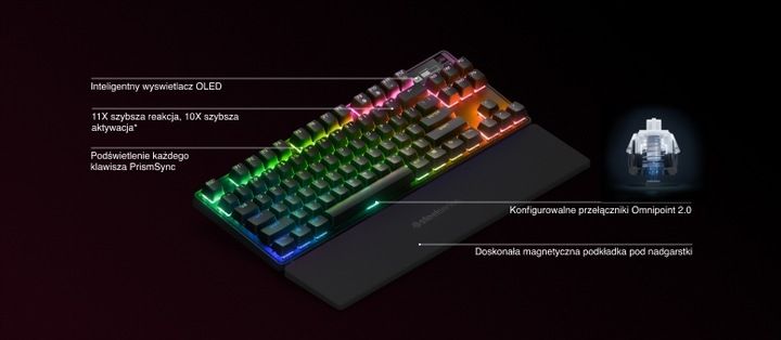 Klawiatura Mechaniczna Steelseries Apex Pro Tkl Wl 2023 Us