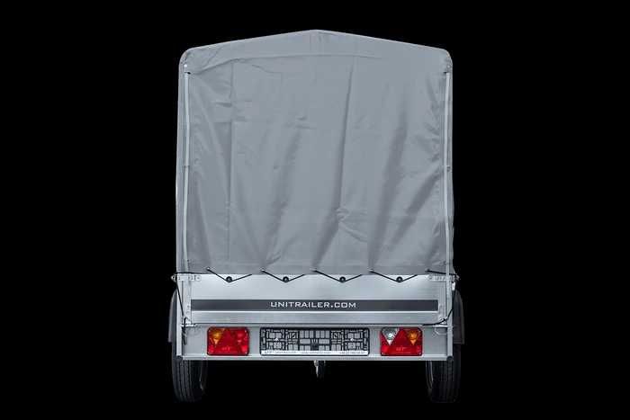 Przyczepka 264x125 UNITRAILER GARDEN 264 KIPP ze stelażem i pokrowcem