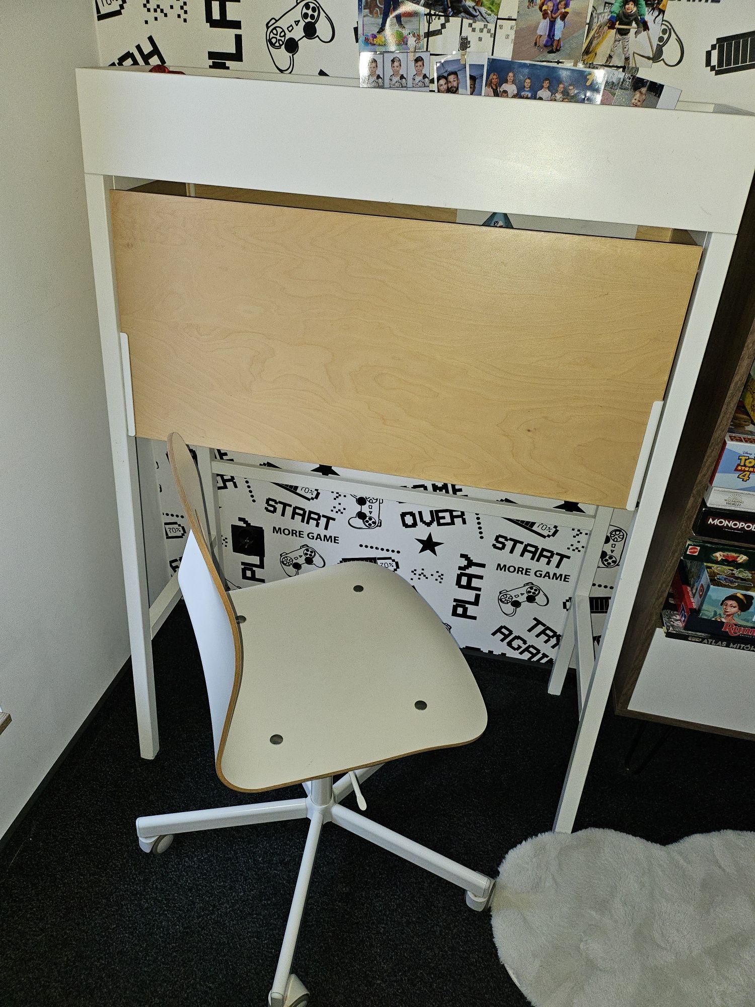 Krzesło obrotowe Ikea Drewniane, stan bardzo Dobry