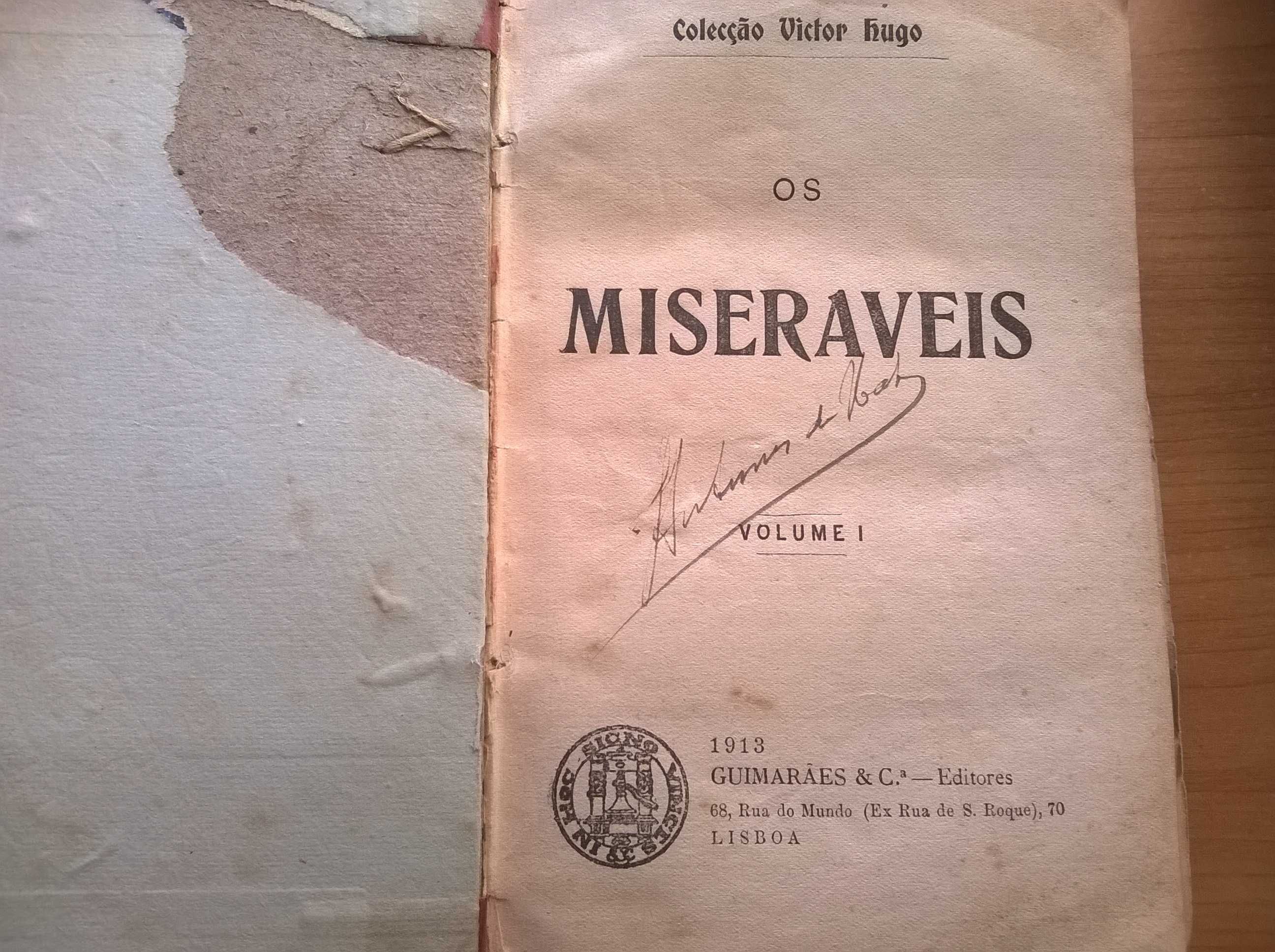 Os Miseráveis (4 vols duplos de 1913) - Victor Hugo