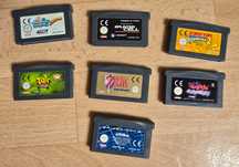 Zestaw gier 7 na gameboy advance zelda donkey kong