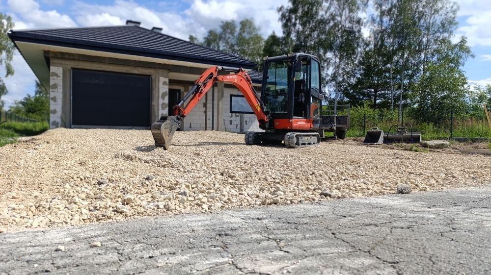 Usługi minikoparką, wykopy, przyłącza